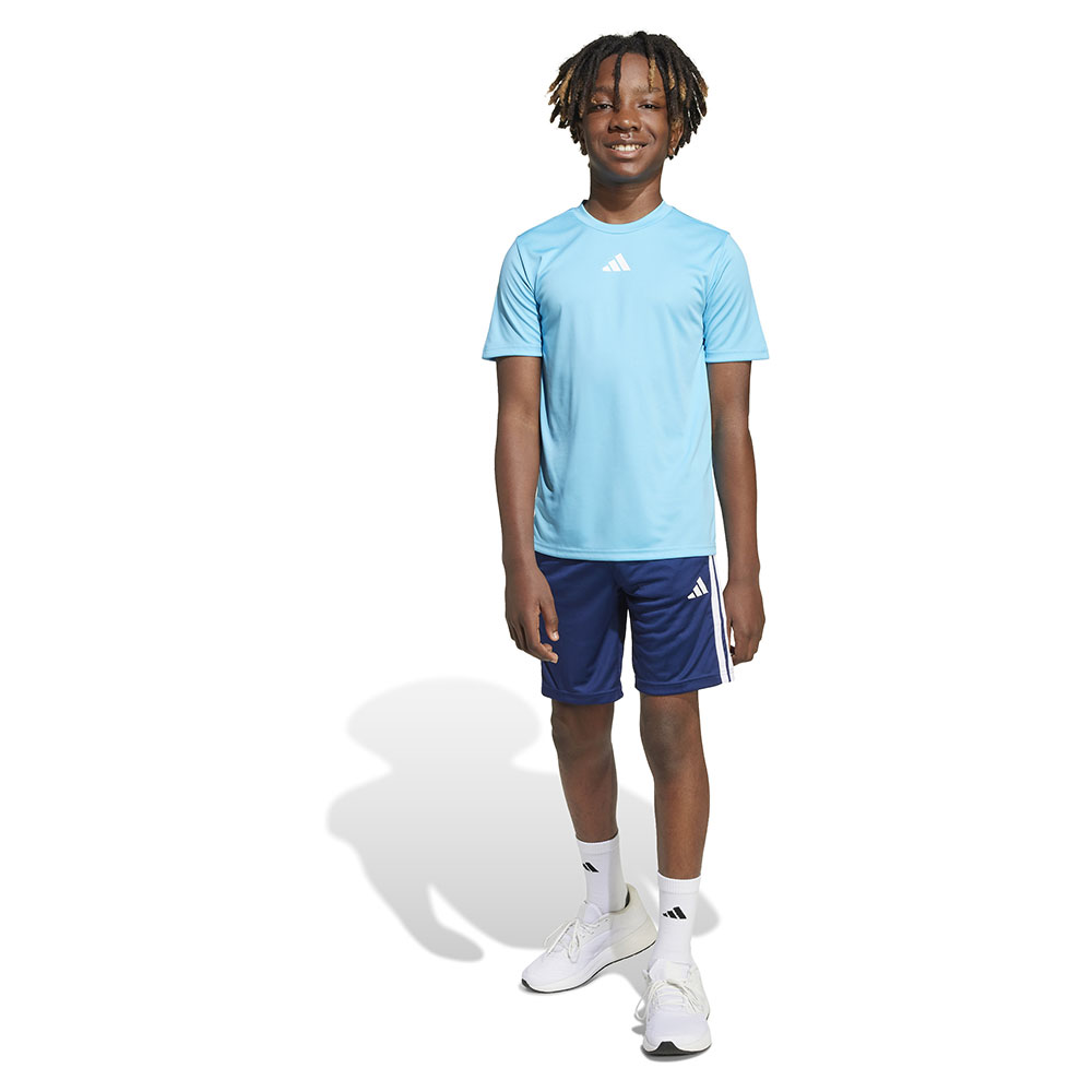 Adidas Train Essentials 3 Stripes Tee Tracksuit Blau 15-16 Years Junge von Adidas