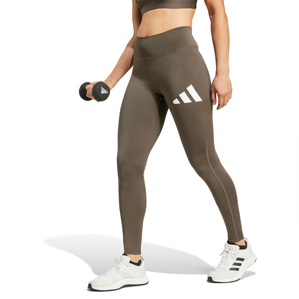 Adidas Train Essentials Big Logo Leggings Grün L Frau von Adidas