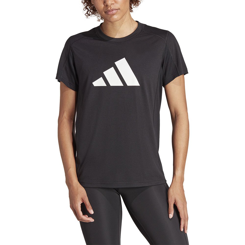 Adidas Train Essentials Logo Short Sleeve T-shirt Schwarz XL Frau von Adidas