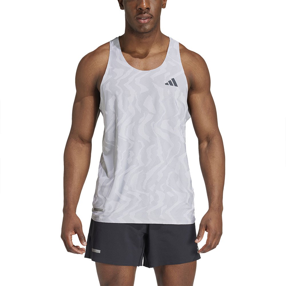 Adidas Ultimate Engineered Running Sleeveless T-shirt Silber 2XL Mann von Adidas