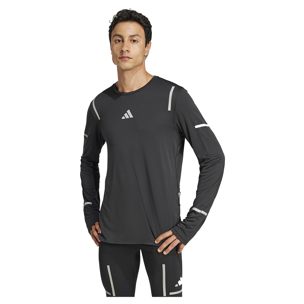 Adidas Ultimate Running Reflective Long Sleeve T-shirt Schwarz S Mann Adidas Ultimate Running Reflective Long Sleeve T-shirt Schwarz S Mann von Adidas