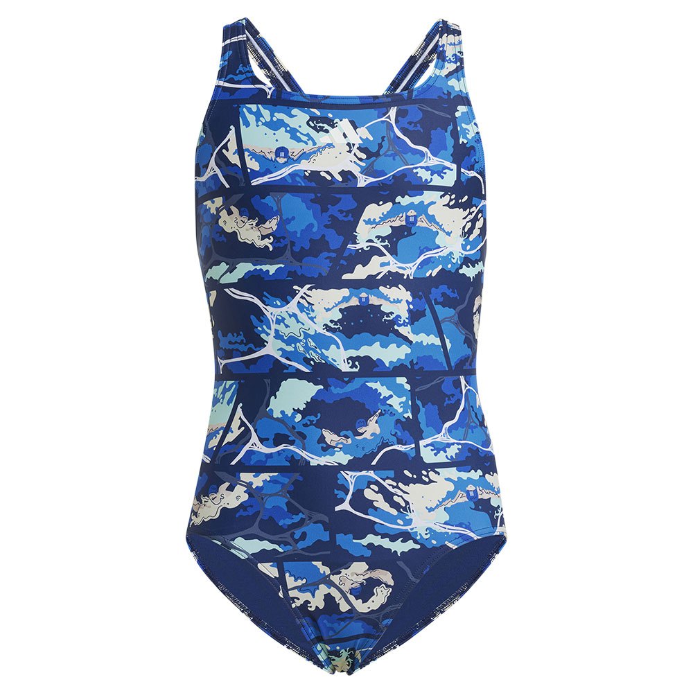 Adidas Wave Aop Swimsuit Mehrfarbig 7-8 Years Mädchen Adidas Wave Aop Swimsuit Mehrfarbig 7-8 Years Mädchen von Adidas