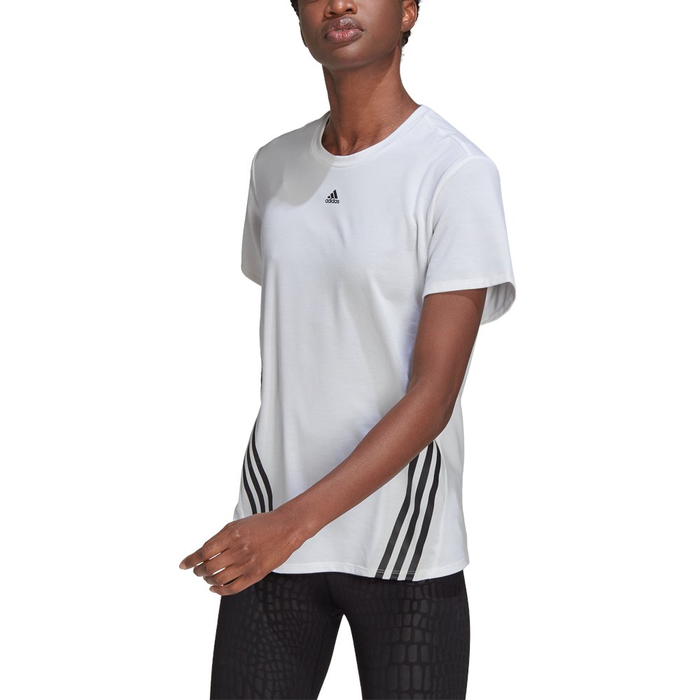 Adidas Wtr Icons 3 Stripes Short Sleeve T-shirt Weiß M Frau von Adidas