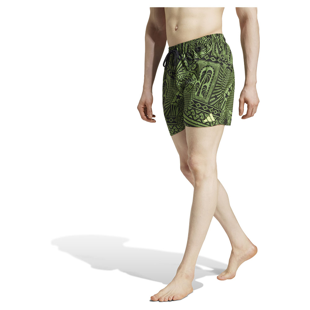 Adidas X Farm 3 Stripes 5´´ Swimming Shorts Grün L Mann von Adidas