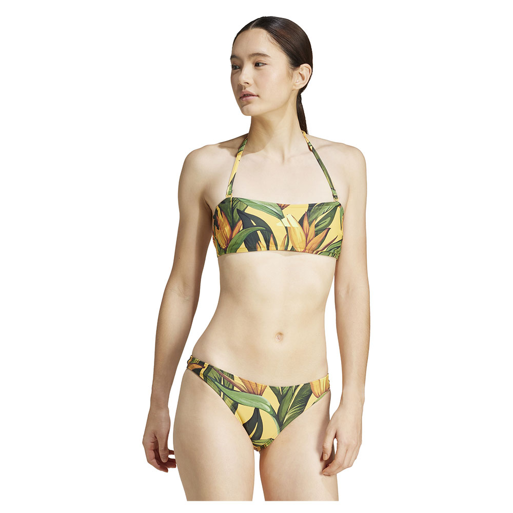 Adidas X Farm Neckholder Bikini Gelb S Frau von Adidas