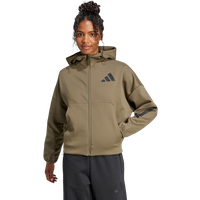 Adidas Z.n.e. Damen Kapuzenpullover - Grün - Größe: 34 - Poly Mesh - Foot Locker von Adidas