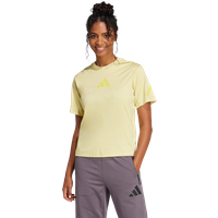 Adidas Z.n.e. Damen T-Shirts - Gelb - Größe: 36 - Baumwoll-Jersey - Foot Locker von Adidas