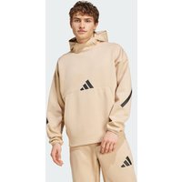 Adidas Z.n.e. Herren Kapuzenpullover - Beige - Größe: XS - Poly Mesh - Foot Locker von Adidas