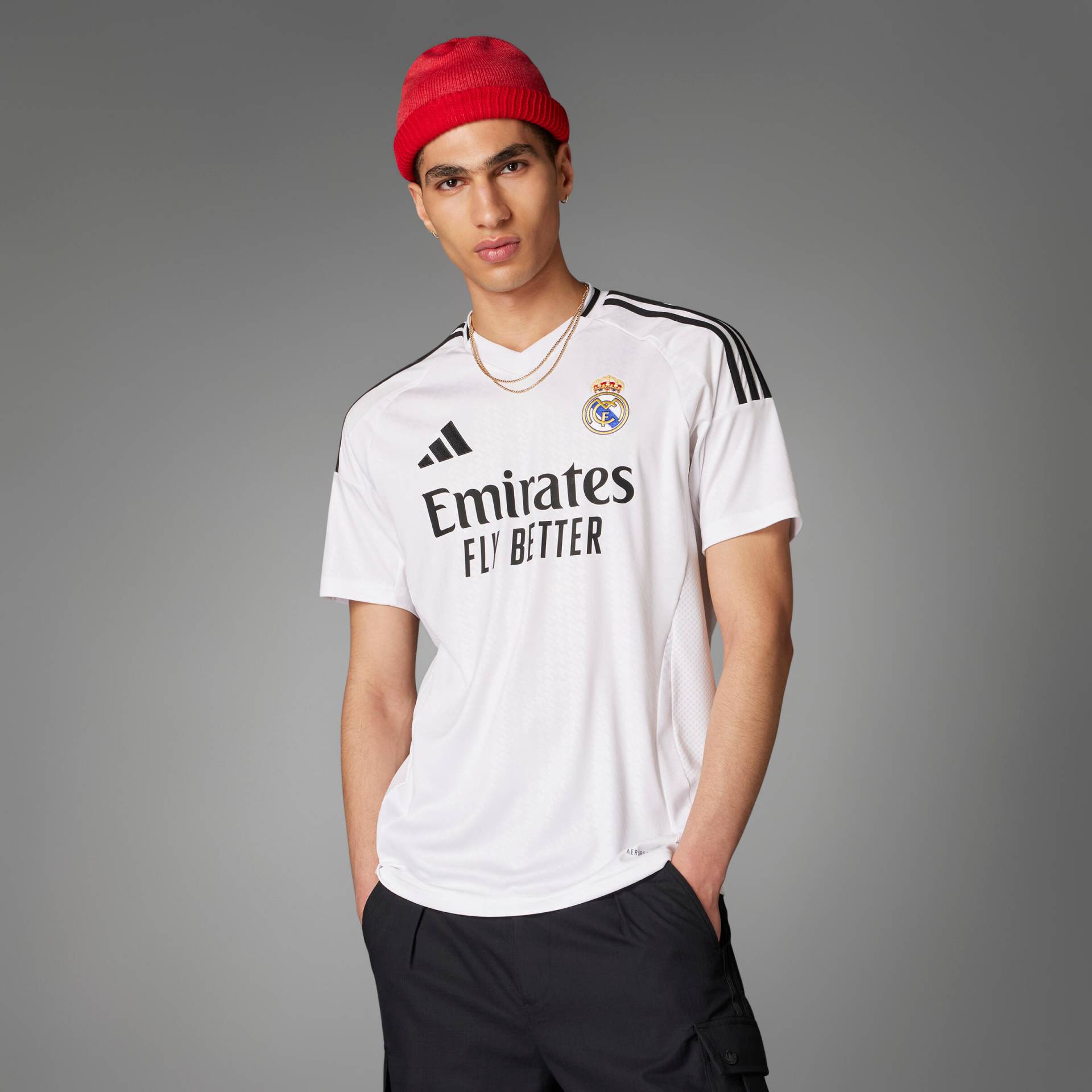 Damen/Herren Fussball Trikot - Real Madrid Heim 24/25 von Adidas