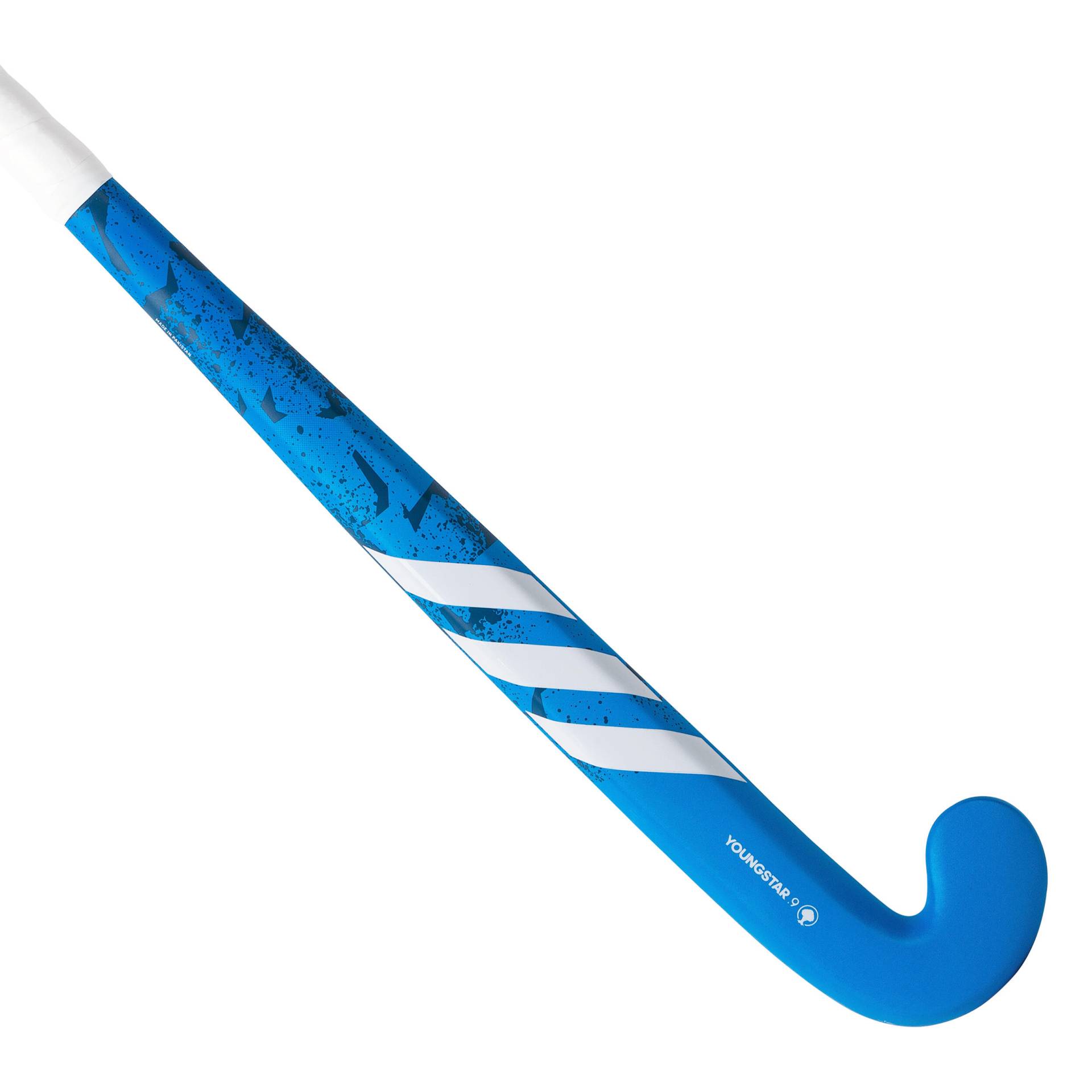 Feldhockeyschläger aus Holz Youngstar Kinder blau/weiss von Adidas