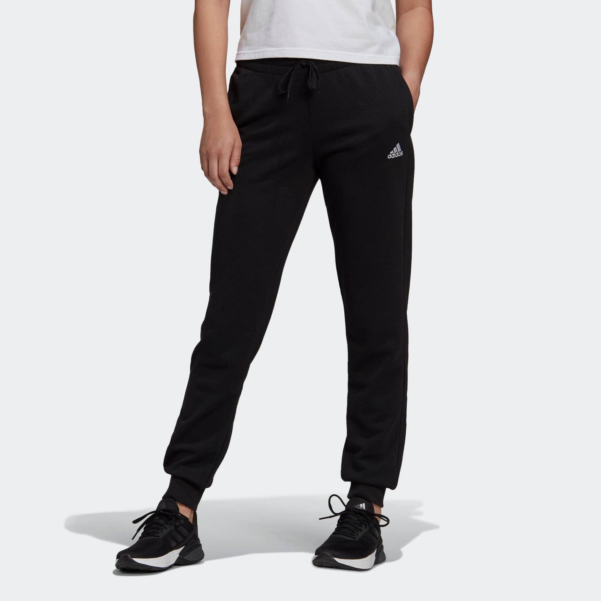 Adidas Jogginghose Damen Slim Linear - schwarz von Adidas