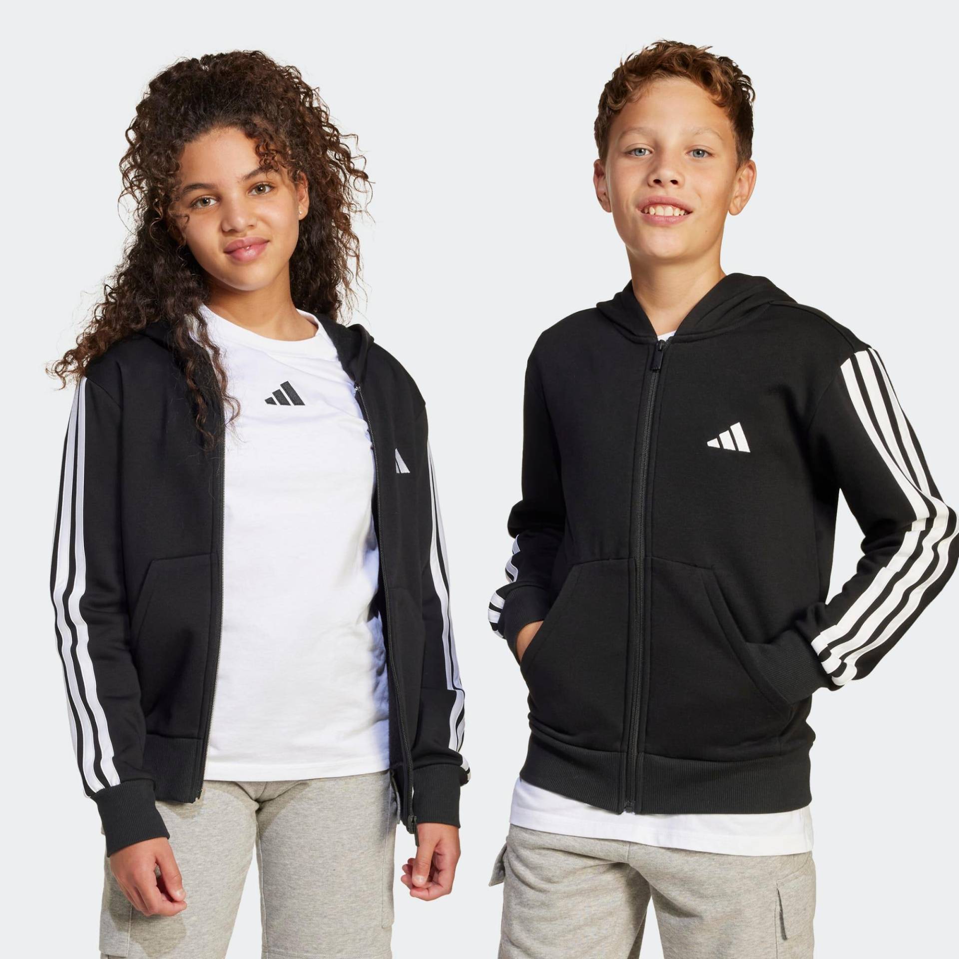 Kapuzenjacke Kinder - schwarz von Adidas