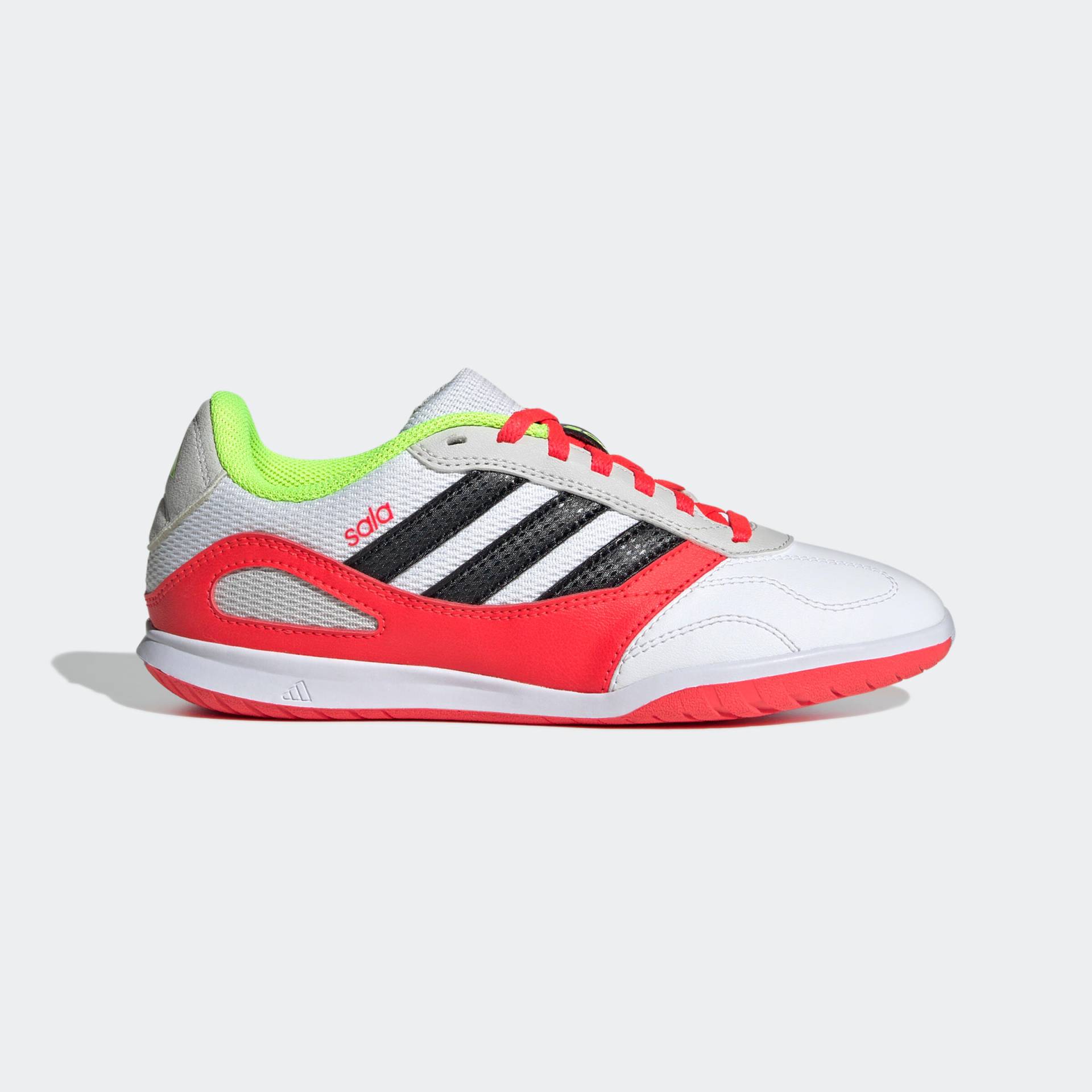 Kinder Fußball Hallenschuhe - Futsal Super Sala weiß/rot von Adidas