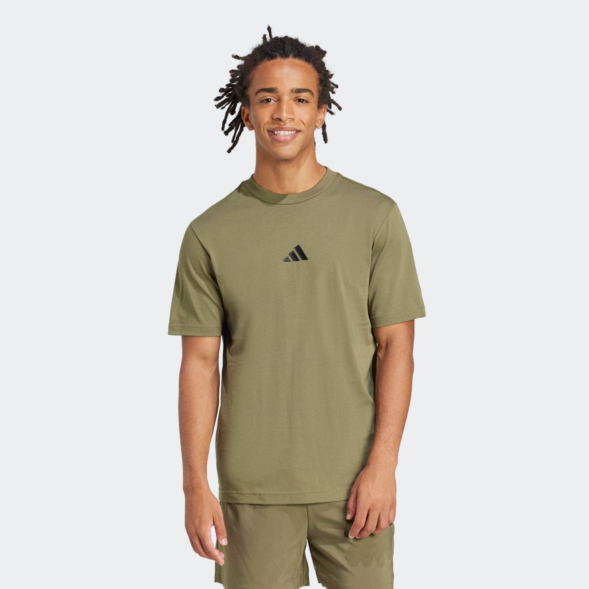 T-Shirt Herren Baumwolle - grün von Adidas