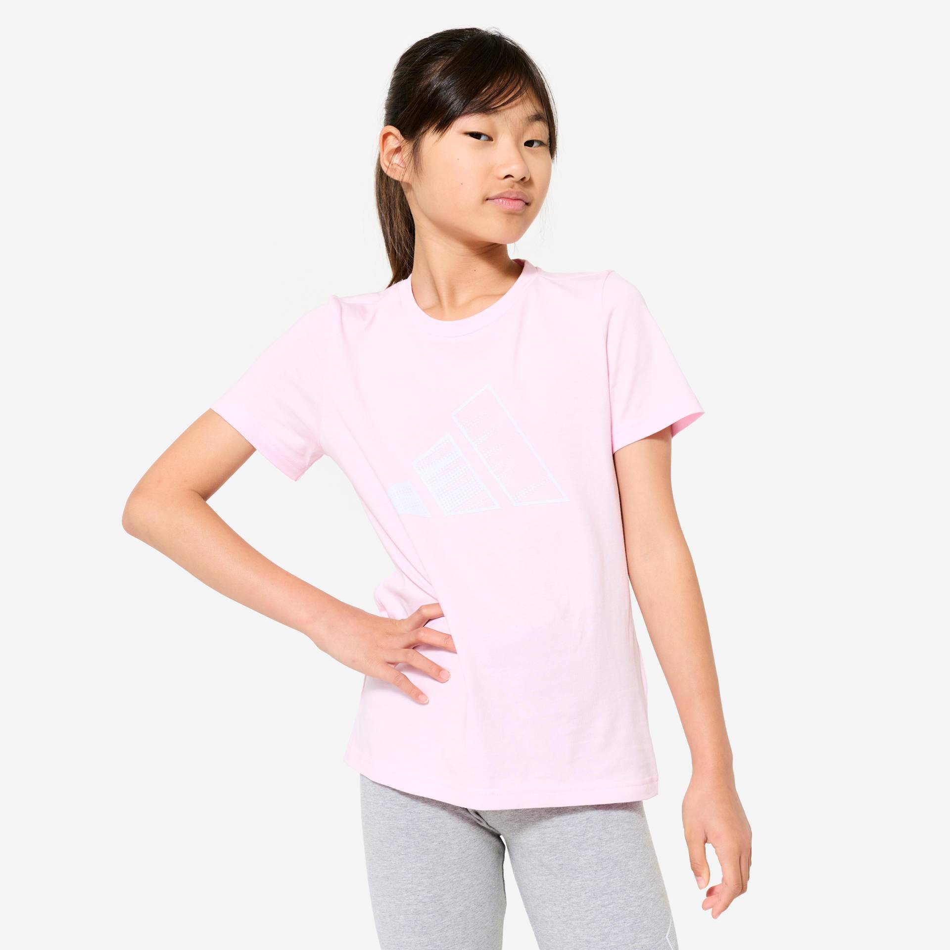 T-Shirt Mädchen Baumwolle - rosa von Adidas