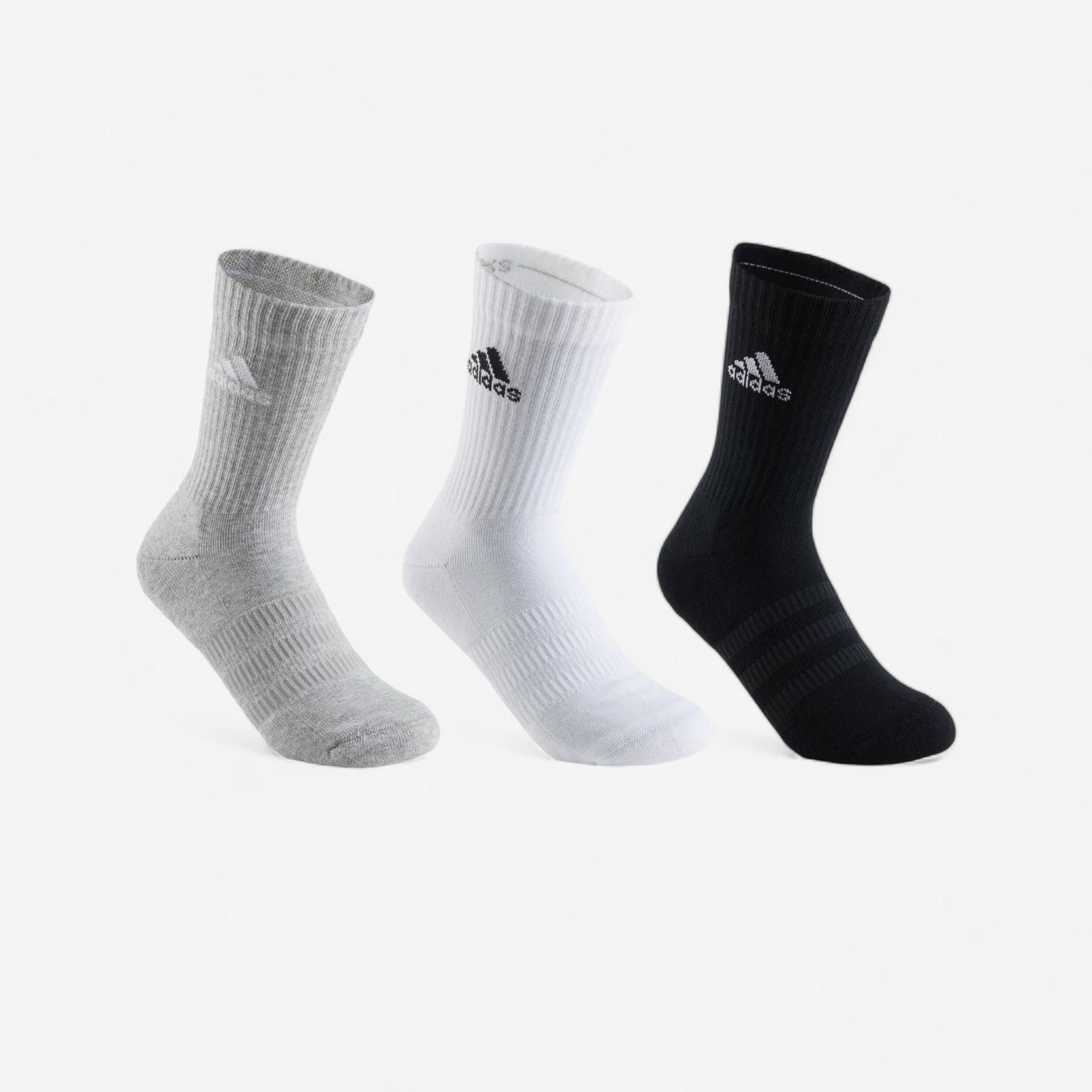 Tennissocken High 3er-Pack - Adidas grau/weiss/schwarz Tennissocken High 3er-Pack - Adidas grau/weiss/schwarz von Adidas
