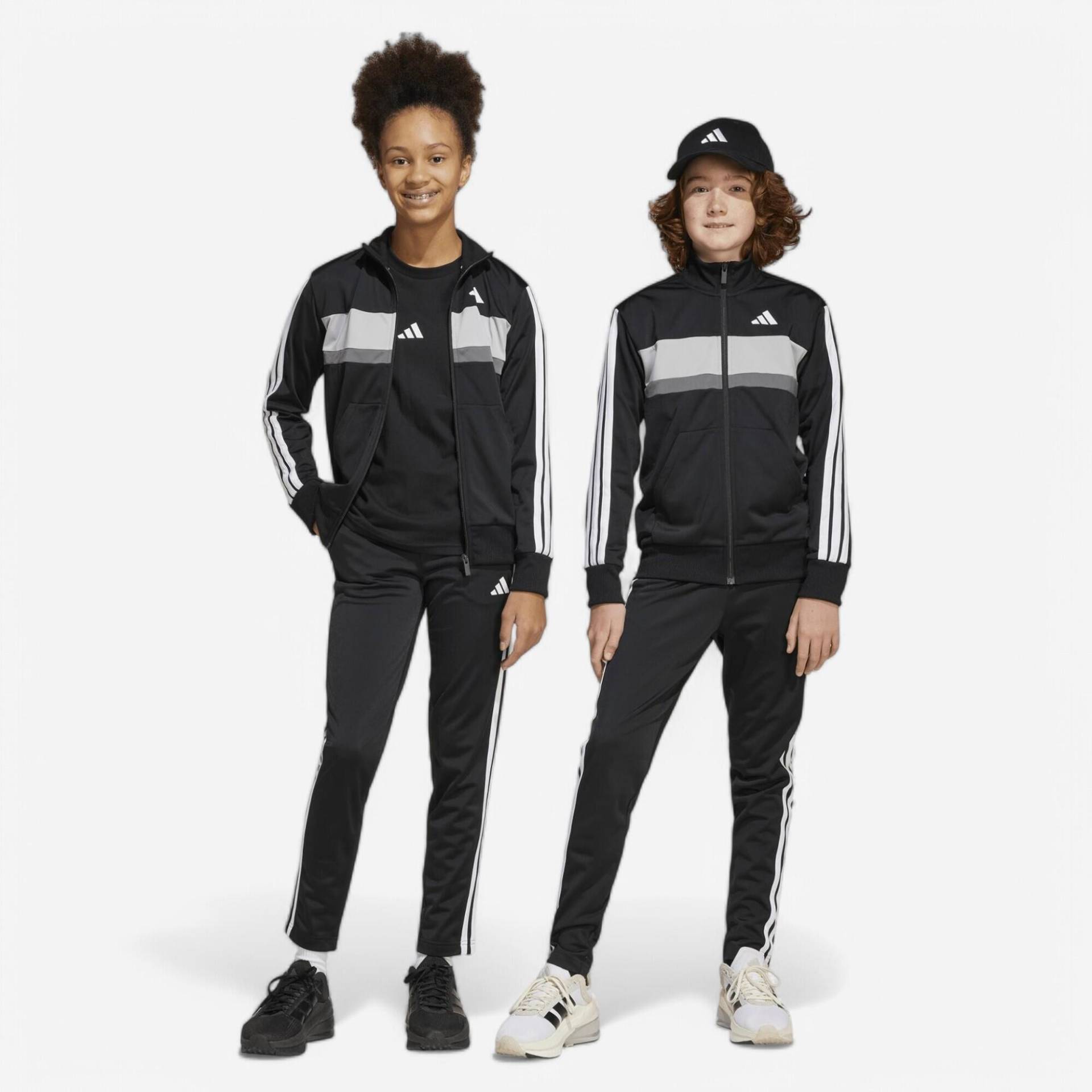 Trainingsanzug Kinder - Tiberio schwarz/weiß von Adidas