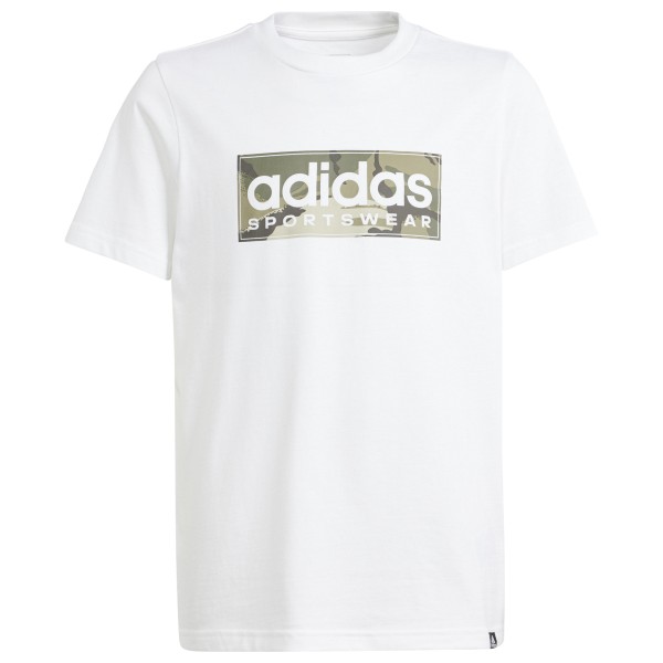 adidas - Boy's Camo Lin Tee - T-Shirt Gr 158 weiß von Adidas