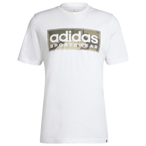 adidas - Camo Graphic Tee 2 - T-Shirt Gr M weiß von Adidas