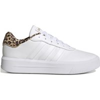 adidas Court Platform Sneaker Damen white/gold 42 von adidas Sportswear