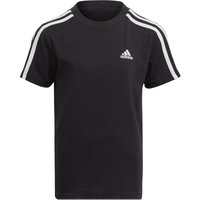 adidas Essentials 3-Streifen T-Shirt Kinder 095A - black/white 128 von adidas Sportswear