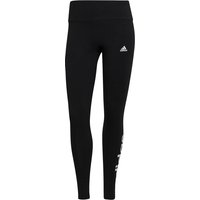 adidas Loungewear Essentials High-Waist Logo Leggings Damen 000 - black/white L von adidas Sportswear