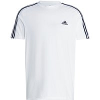 adidas Essentials Freizeitshirt Herren 000 - white/black L von adidas Sportswear