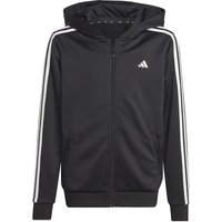 adidas Essentials 3-Stripes Full-Zip Sweatjacke Jungen in schwarz von Adidas