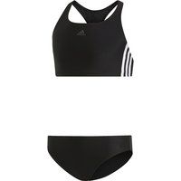 adidas Fit 3-Streifen Bikini Kinder schwarz/weiß 152 von adidas performance