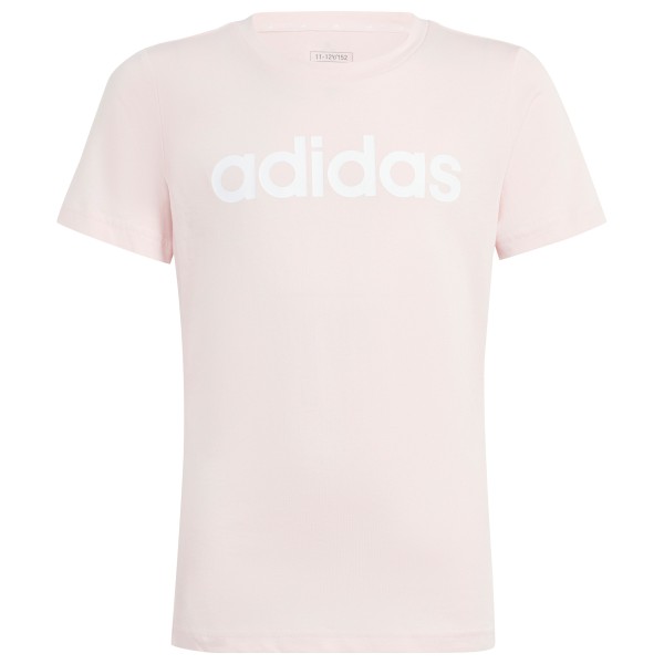 adidas - Girl's Essentials Linear Logo Cotton Slim Fit Tee - T-Shirt Gr 164 weiß von Adidas