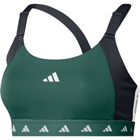 adidas PWI Medium-Sport Tech-Fit Color Block Sport-BH Damen in dunkelgrün, Größe: XL von Adidas