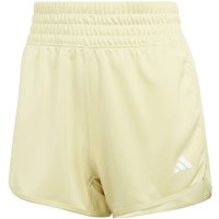 adidas Pacer Knit High 3in Shorts Damen in gelb, Größe: L von Adidas