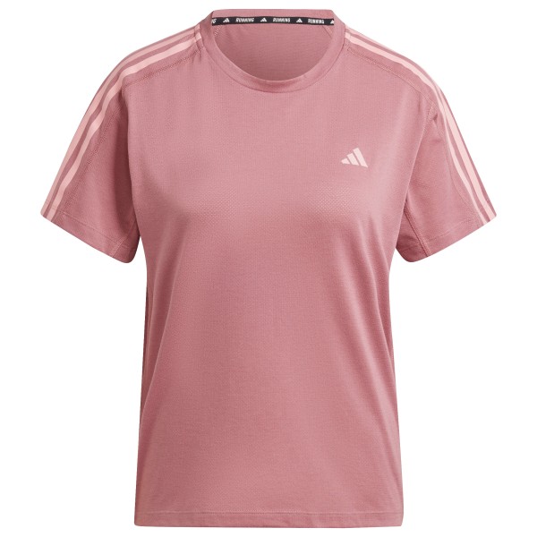 adidas - Women's Own The Run 3-Stripes Tee - Laufshirt Gr L rosa von Adidas