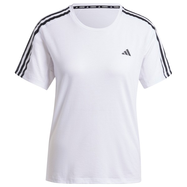 adidas - Women's Own The Run 3-Stripes Tee - Laufshirt Gr XL weiß von Adidas