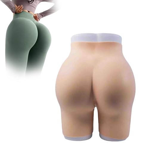 Adima Gesäßvergrößerungshose Aus Silikon Shapewear-Po-Hüftpolster-Hebehöschen Höschen Mit Offenem Schritt für Frauen Fake HIPS,Weiß,One Size von Adima