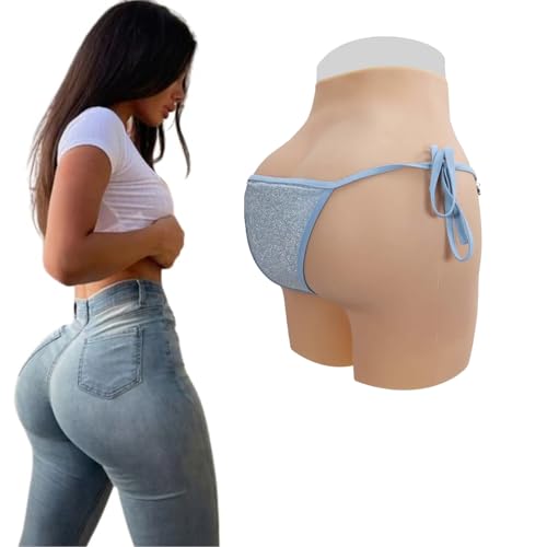 Adima Realistische Sissy Höschen Silikon Butt Lift Shaper Control Shorts Verstecken Gaff Gefälschte Vagina Slips für Crossdresser,Light Brown,Upgrade von Adima