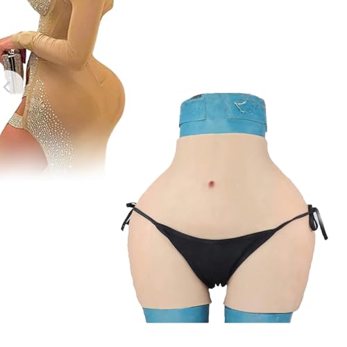 Adima Silikon Big Ass Höschen Po Shaper Push Up Control Shorts Gefälschte Vagina Hüft Enhancer Unterwäsche für Drag Queen,Color3,Basic von Adima