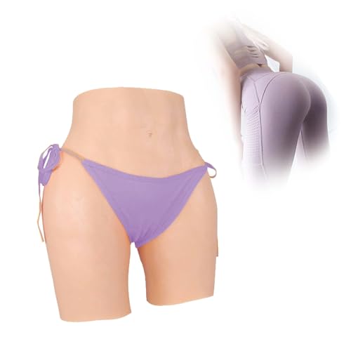 Adima Silikon Big Butt Hose Hüftverbesserer Shaper Control Shorts Herren Camel Toes Verstecken Gaff Slips für Transgender,Elfenbein,Basic von Adima