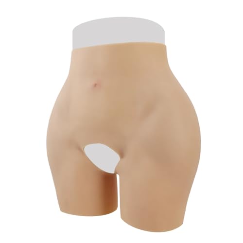 Adima Silikon Big Butt Pant Weibliche Gefälschte Gesäß Hüftpolster Lifting Höschen Offener Schritt Shaper Control Shorts für Drag Queen,Natura,M von Adima