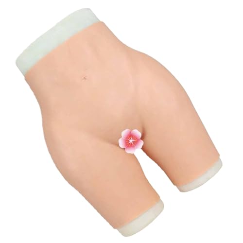 Adima Silikon Big Butt Pants Verbesserung Hüftpolster Sissy Kleidung für Männer Po Shaper Control Unterwäsche für Ladyboy,Ivory White,Basic von Adima