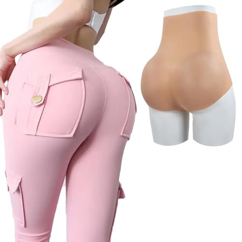 Adima Silikon Butt Panty Hip Lifter Enhancer Unterwäsche Gesäß Shaper Control Triangle Shorts für Crossdress Drag Queen,Girly White,One Size von Adima