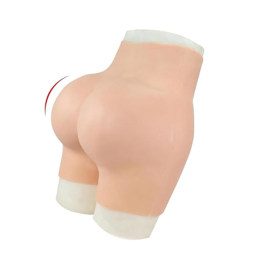 Adima Silikon Butt Panty Hip Shaper Control Enhancer Verstecken Gaff Boxershorts können pinkeln und einführen für Crossdresser,Girly White,Upgrade von Adima