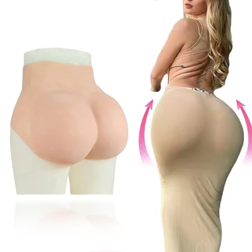 Adima Silikon Fake Pussy Höschen Po Enhancer Shaper Hohe Taille Hüften Lifter Penetrable Triangle Hose für Drag Queen,Natrual,Upgrades von Adima