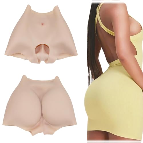 Adima Silikon-Po-Pads für Damenhöschen zur Hüftvergrößerung Hip Enhancer Fake Ass Control Unterwäsche für Drag Queen,Braun,One Size von Adima