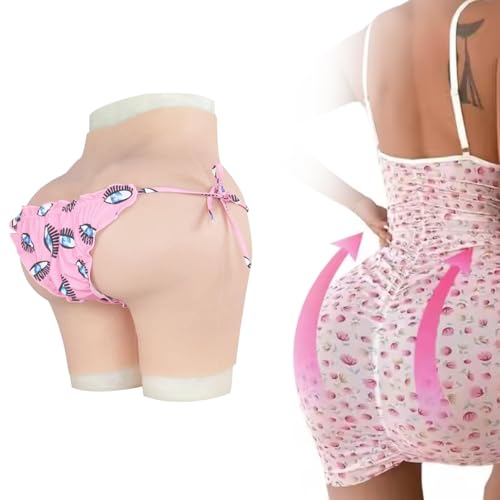 Adima Silikon Vagina Hose Dicke Hüften Enhancer Butt Lifter Shaper Control Shorts Verstecken Gaff Boxershorts für Transgender,Natrual,Basics von Adima