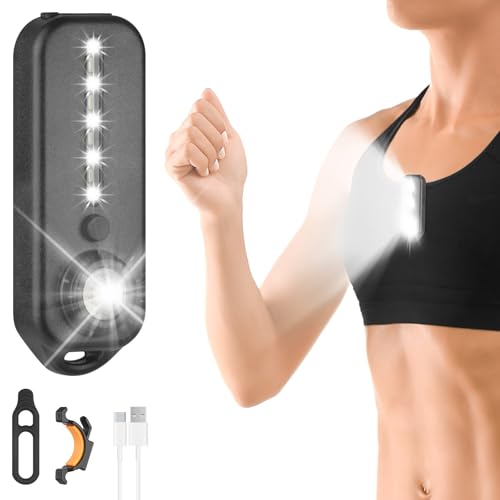 Adiwo LED Clip Lampe, 5 Lichtmodi Lauflicht Klein Stirnlampe Einstellbare Stirnlampe USB Lampe IPX4 Wasserdicht Wiederaufladbar Blinklicht mit Rotlicht Leuchteffekte für Joggen Campen Adiwo LED Clip Lampe, 5 Lichtmodi Lauflicht Klein Stirnlampe Einstellbare Stirnlampe USB Lampe IPX4 Wasserdicht Wiederaufladbar Blinklicht mit Rotlicht Leuchteffekte für Joggen Campen von Adiwo