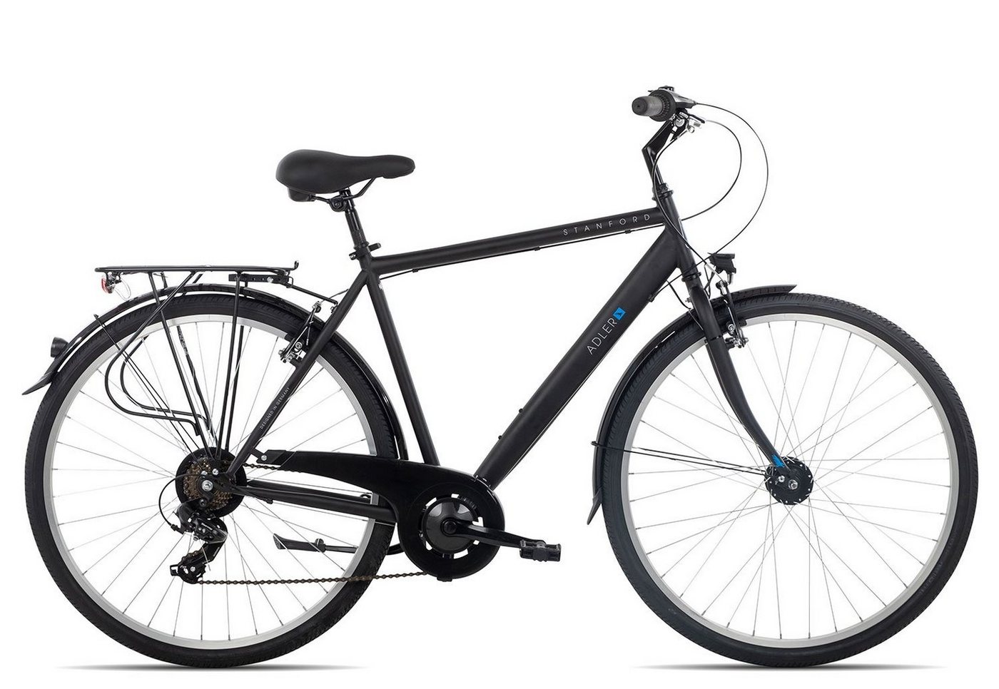 Adler Cityrad Stanford, 7 Gang Shimano Tourney 7 Schaltwerk, Kettenschaltung, Citybike schwarz/grau Adler Cityrad Stanford, 7 Gang Shimano Tourney 7 Schaltwerk, Kettenschaltung, Citybike schwarz/grau von Adler
