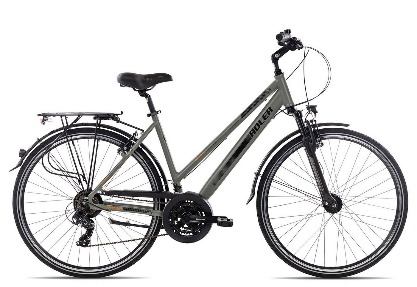 Adler Trekkingrad Verona Trapez, 21 Gang Shimano Tourney 21 Schaltwerk, Kettenschaltung, Trekkingrad 28 Zoll Damenrad schwarz/grau Adler Trekkingrad Verona Trapez, 21 Gang Shimano Tourney 21 Schaltwerk, Kettenschaltung, Trekkingrad 28 Zoll Damenrad schwarz/grau von Adler