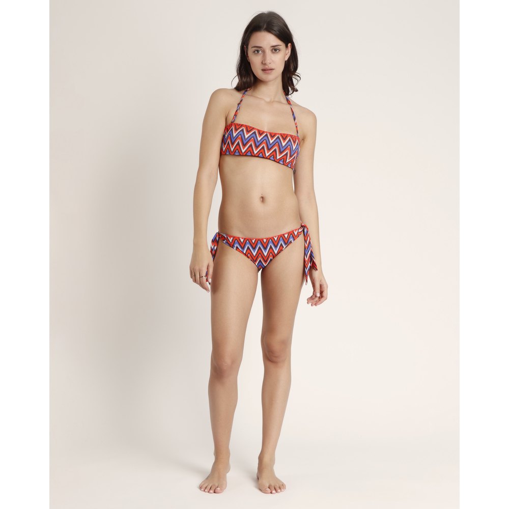 Admas Bandeau Ethnic Waves Bikini Orange 38 Frau von Admas