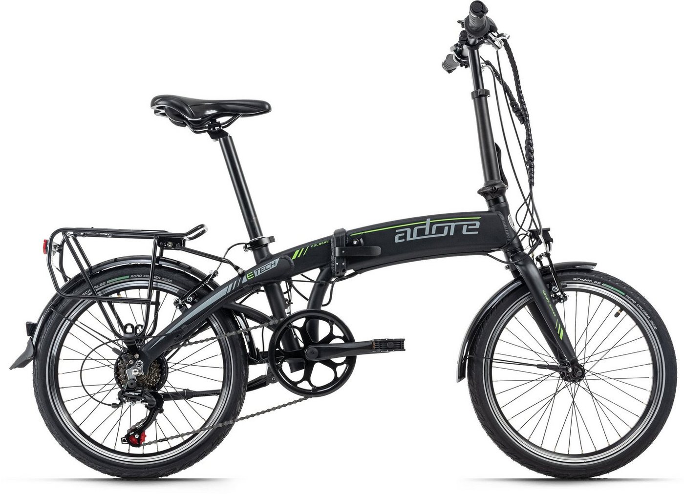 Adore E-Bike Klapprad Cologne, 6 Gang Shimano Tourney Schaltwerk, Kettenschaltung, Heckmotor, 360 Wh, Pedelec, Elektrofahrrad für Damen u. Herren Adore E-Bike Klapprad Cologne, 6 Gang Shimano Tourney Schaltwerk, Kettenschaltung, Heckmotor, 360 Wh, Pedelec, Elektrofahrrad für Damen u. Herren von Adore